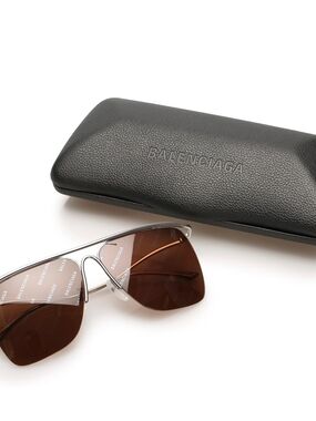 Balenciaga Silver Chrome Sunglass Temple Arm with Model Code